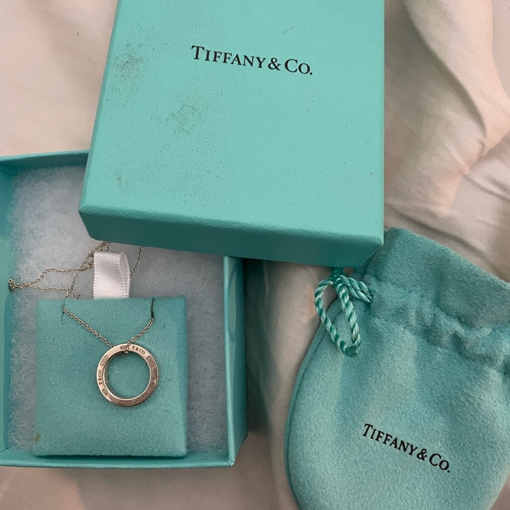Tiffany necklace - Circle Pendant - Sterling Silver - Picture 5 of 6